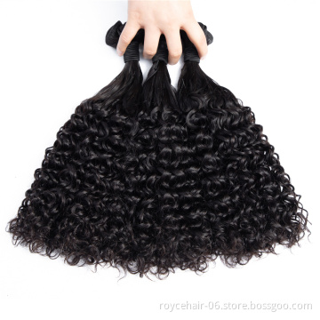 Royce Cheap 100% Cuticle Aligned Virgin Remy Indian Temple Human Hair Fumi Loose Weave Double Drawn Extensions in China
